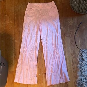 Lilly Pulitzer pink linen pants